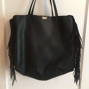 Victoria’s Secret Black Fringe Tote